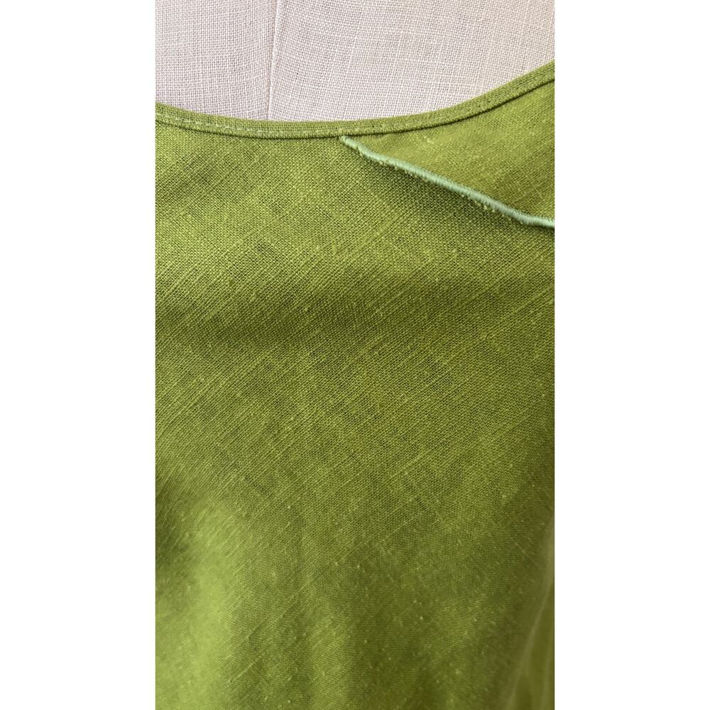 Vintage 100% Linen Dress with Ruffle Detail and Corset Lacing Size XS/S (38 EUR) - Picture 2 of 6
